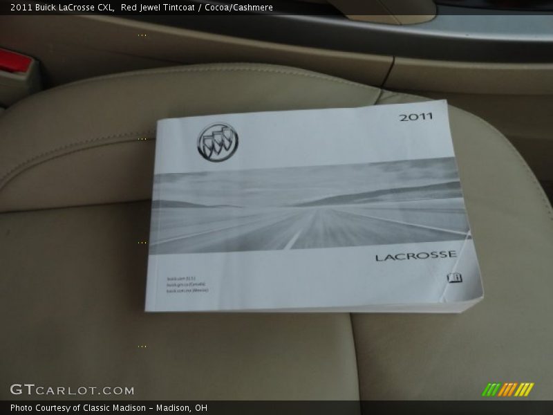 Red Jewel Tintcoat / Cocoa/Cashmere 2011 Buick LaCrosse CXL