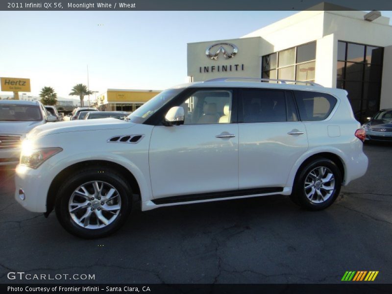 Moonlight White / Wheat 2011 Infiniti QX 56