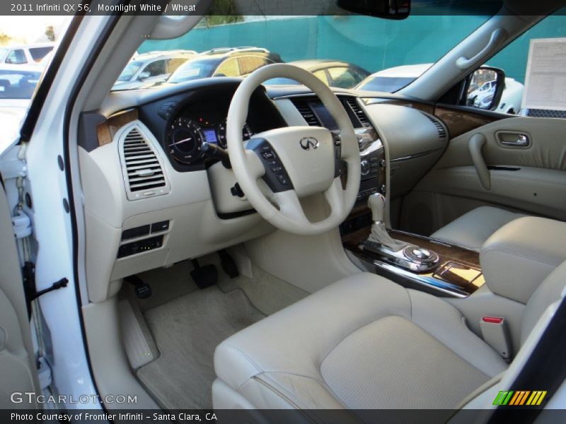 Moonlight White / Wheat 2011 Infiniti QX 56