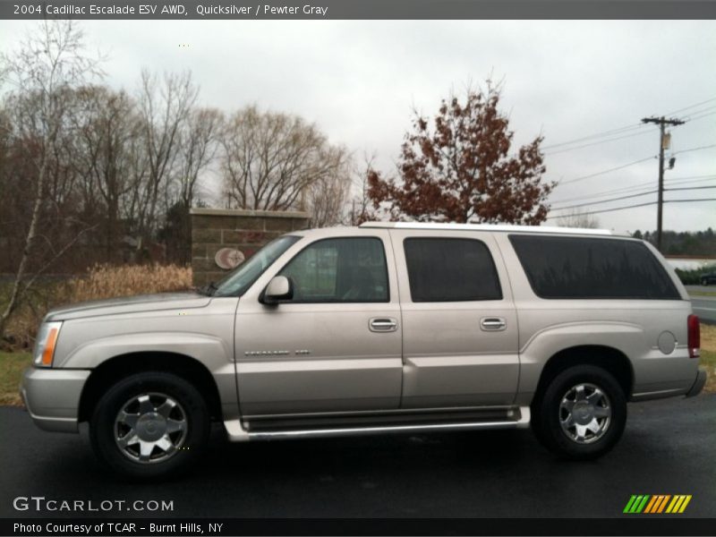 Quicksilver / Pewter Gray 2004 Cadillac Escalade ESV AWD