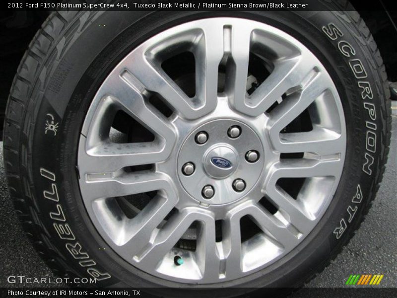 Tuxedo Black Metallic / Platinum Sienna Brown/Black Leather 2012 Ford F150 Platinum SuperCrew 4x4