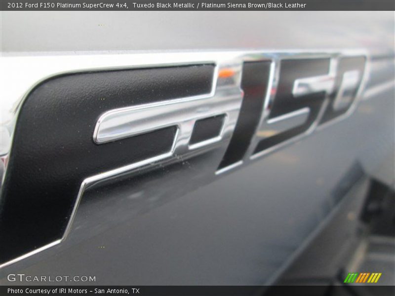 Tuxedo Black Metallic / Platinum Sienna Brown/Black Leather 2012 Ford F150 Platinum SuperCrew 4x4