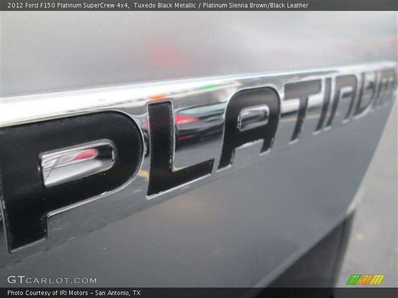 Tuxedo Black Metallic / Platinum Sienna Brown/Black Leather 2012 Ford F150 Platinum SuperCrew 4x4