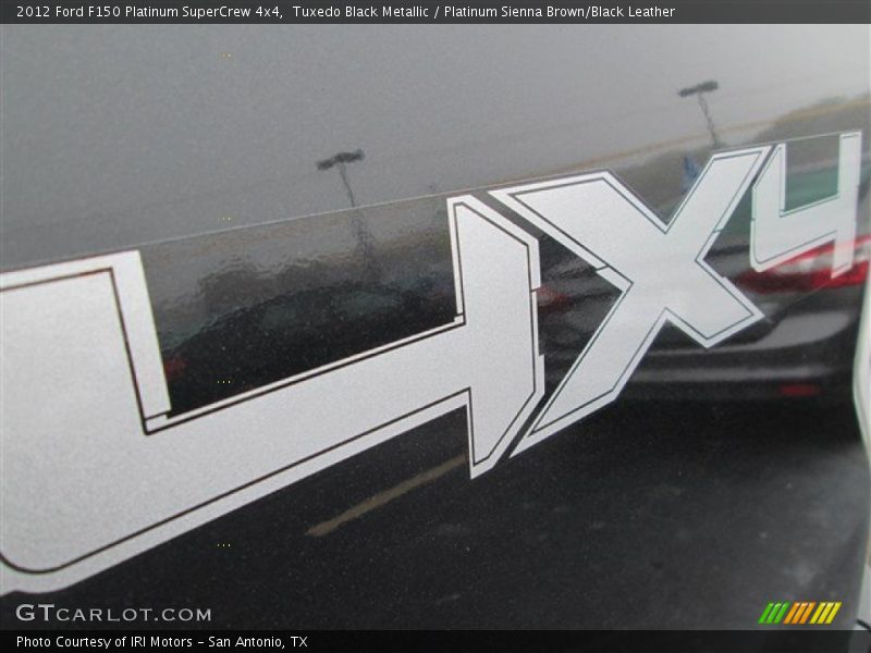Tuxedo Black Metallic / Platinum Sienna Brown/Black Leather 2012 Ford F150 Platinum SuperCrew 4x4
