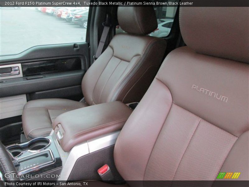 Tuxedo Black Metallic / Platinum Sienna Brown/Black Leather 2012 Ford F150 Platinum SuperCrew 4x4