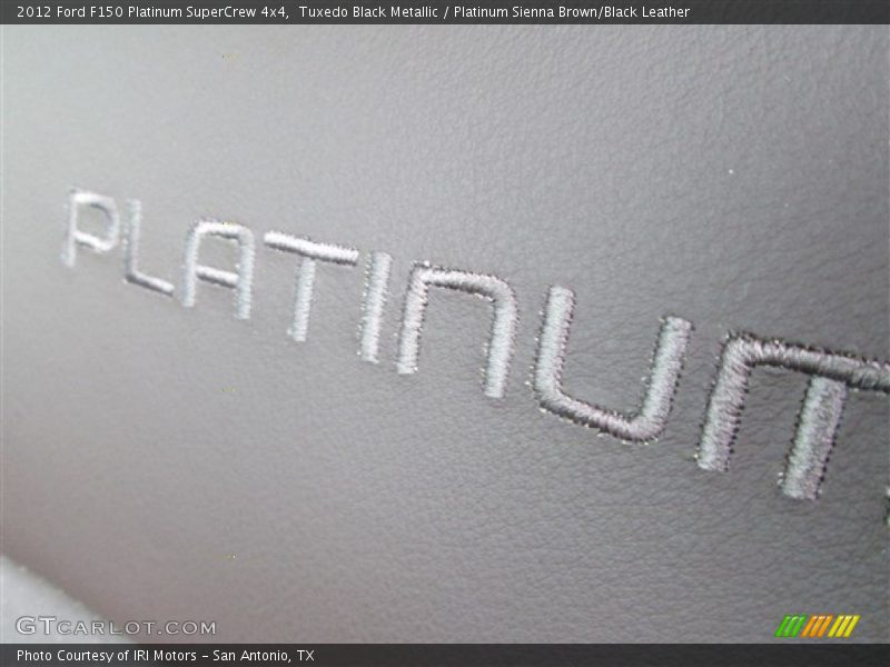 Tuxedo Black Metallic / Platinum Sienna Brown/Black Leather 2012 Ford F150 Platinum SuperCrew 4x4