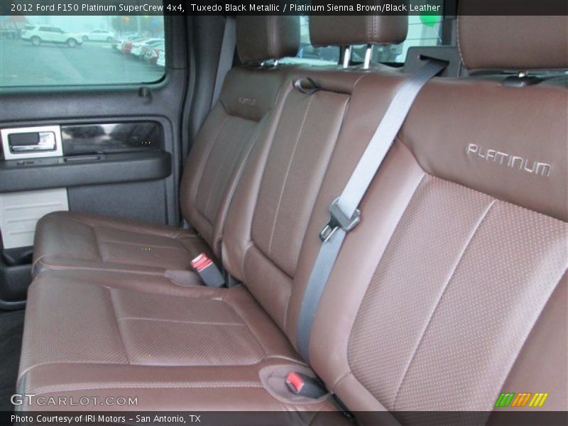 Tuxedo Black Metallic / Platinum Sienna Brown/Black Leather 2012 Ford F150 Platinum SuperCrew 4x4