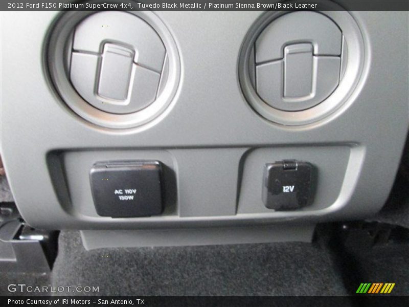 Tuxedo Black Metallic / Platinum Sienna Brown/Black Leather 2012 Ford F150 Platinum SuperCrew 4x4