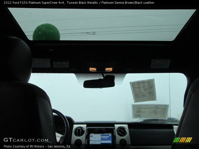 Tuxedo Black Metallic / Platinum Sienna Brown/Black Leather 2012 Ford F150 Platinum SuperCrew 4x4