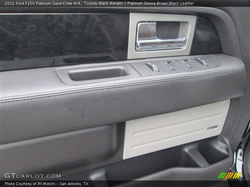 Tuxedo Black Metallic / Platinum Sienna Brown/Black Leather 2012 Ford F150 Platinum SuperCrew 4x4