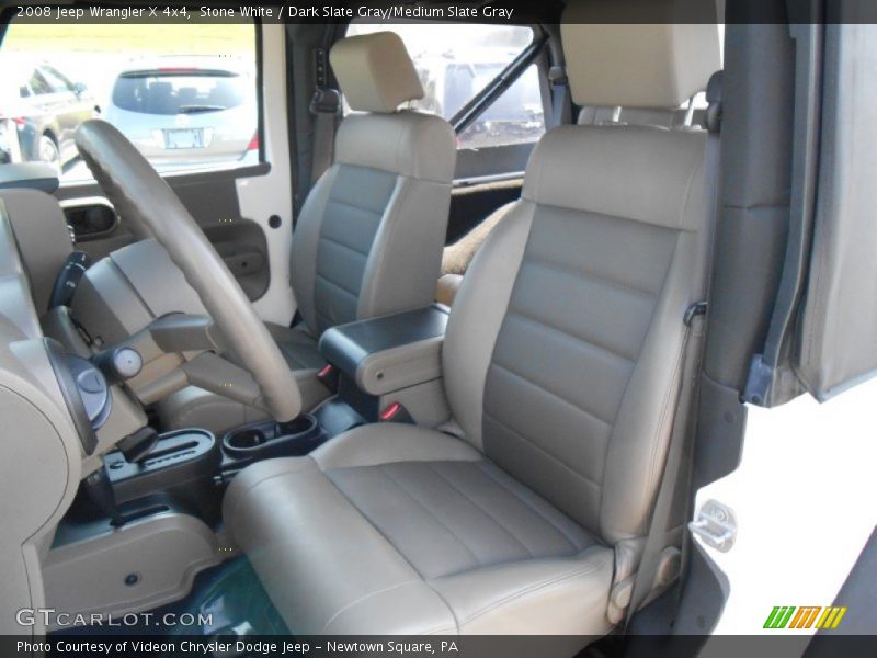 Stone White / Dark Slate Gray/Medium Slate Gray 2008 Jeep Wrangler X 4x4
