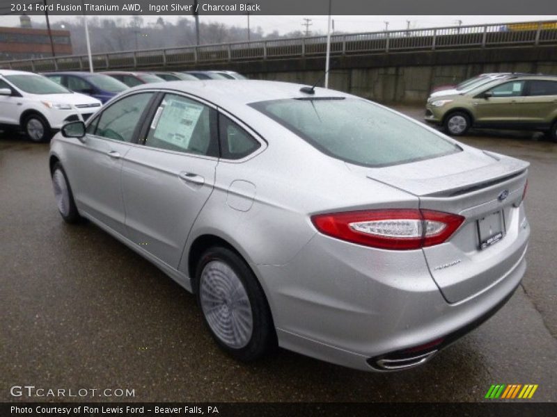 Ingot Silver / Charcoal Black 2014 Ford Fusion Titanium AWD