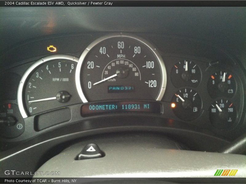 Quicksilver / Pewter Gray 2004 Cadillac Escalade ESV AWD