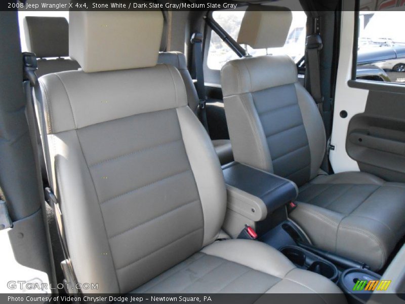 Stone White / Dark Slate Gray/Medium Slate Gray 2008 Jeep Wrangler X 4x4