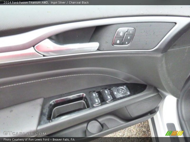 Ingot Silver / Charcoal Black 2014 Ford Fusion Titanium AWD