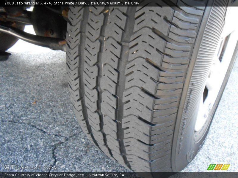Stone White / Dark Slate Gray/Medium Slate Gray 2008 Jeep Wrangler X 4x4