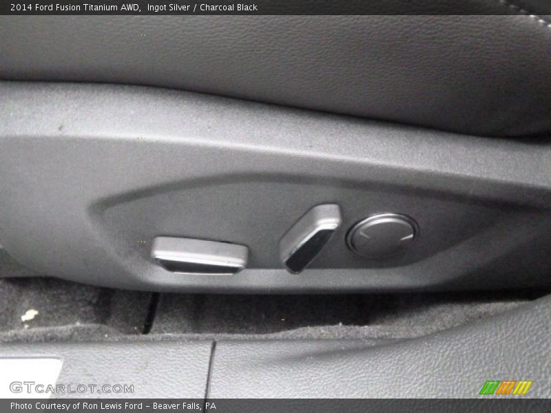 Ingot Silver / Charcoal Black 2014 Ford Fusion Titanium AWD
