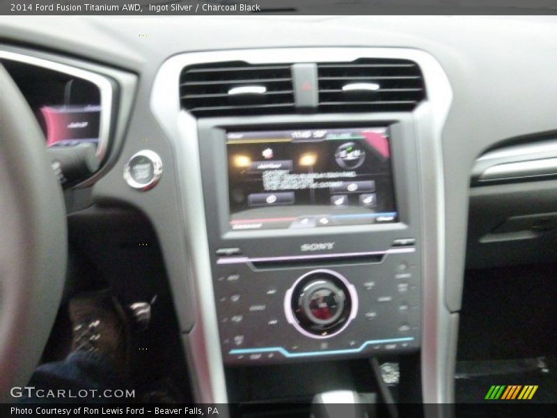 Ingot Silver / Charcoal Black 2014 Ford Fusion Titanium AWD