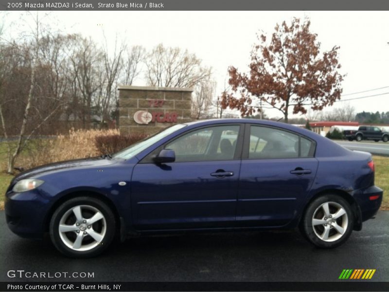 Strato Blue Mica / Black 2005 Mazda MAZDA3 i Sedan