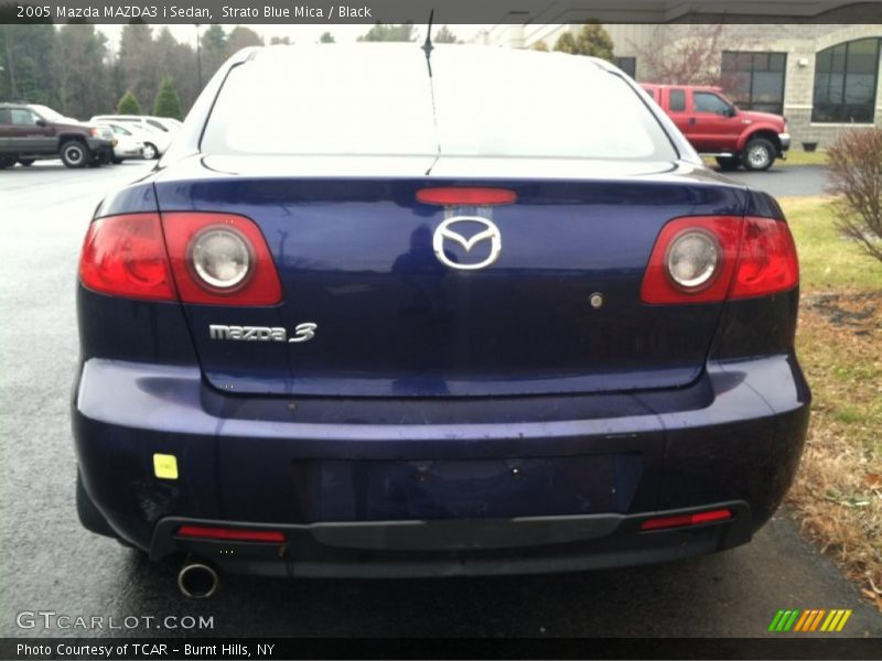 Strato Blue Mica / Black 2005 Mazda MAZDA3 i Sedan