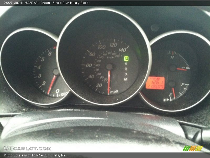 Strato Blue Mica / Black 2005 Mazda MAZDA3 i Sedan