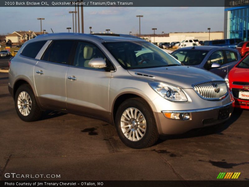 Quicksilver Metallic / Titanium/Dark Titanium 2010 Buick Enclave CXL