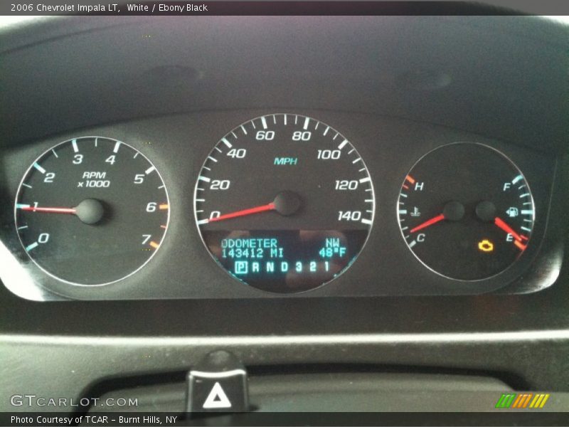 White / Ebony Black 2006 Chevrolet Impala LT