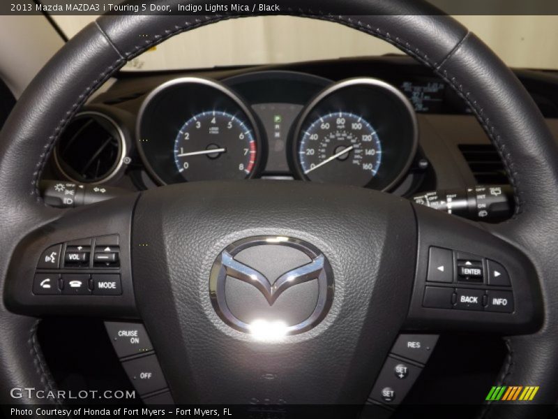 Indigo Lights Mica / Black 2013 Mazda MAZDA3 i Touring 5 Door