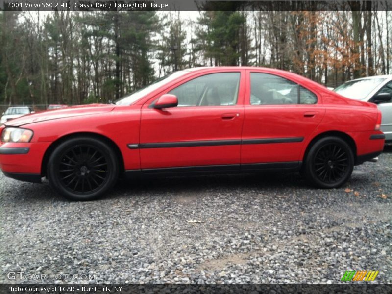 Classic Red / Taupe/Light Taupe 2001 Volvo S60 2.4T