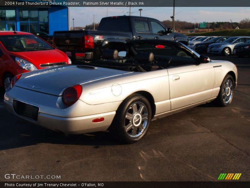 Platinum Silver Metallic / Black Ink 2004 Ford Thunderbird Deluxe Roadster