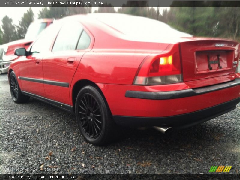 Classic Red / Taupe/Light Taupe 2001 Volvo S60 2.4T