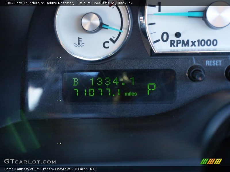 Platinum Silver Metallic / Black Ink 2004 Ford Thunderbird Deluxe Roadster