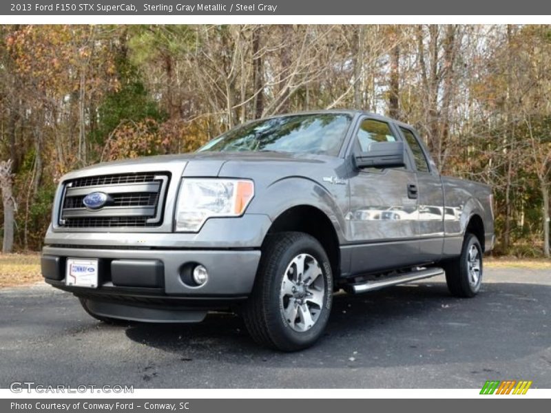 Sterling Gray Metallic / Steel Gray 2013 Ford F150 STX SuperCab