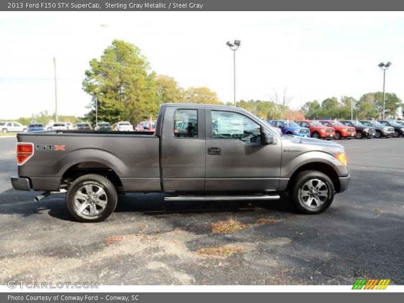 Sterling Gray Metallic / Steel Gray 2013 Ford F150 STX SuperCab