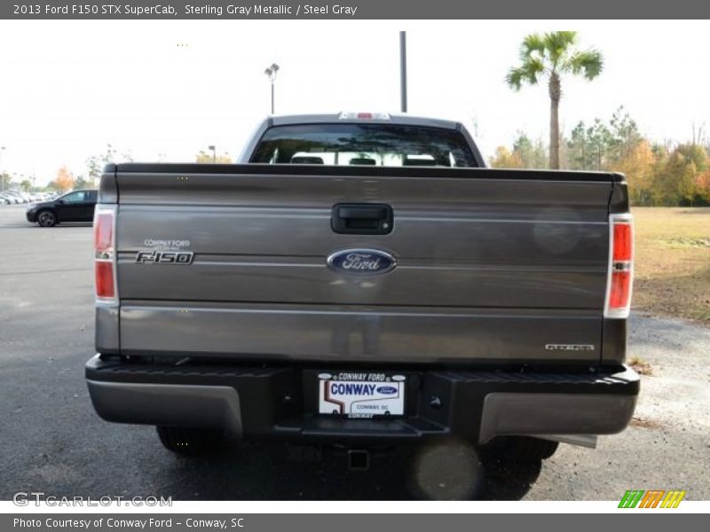 Sterling Gray Metallic / Steel Gray 2013 Ford F150 STX SuperCab