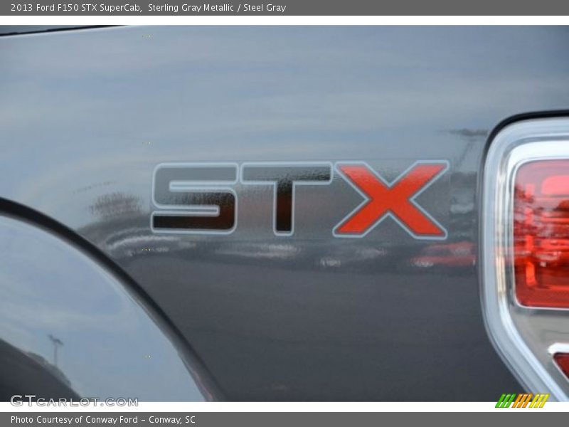 Sterling Gray Metallic / Steel Gray 2013 Ford F150 STX SuperCab