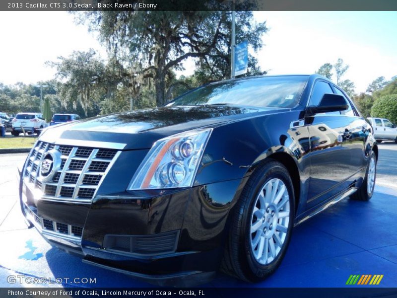 Black Raven / Ebony 2013 Cadillac CTS 3.0 Sedan