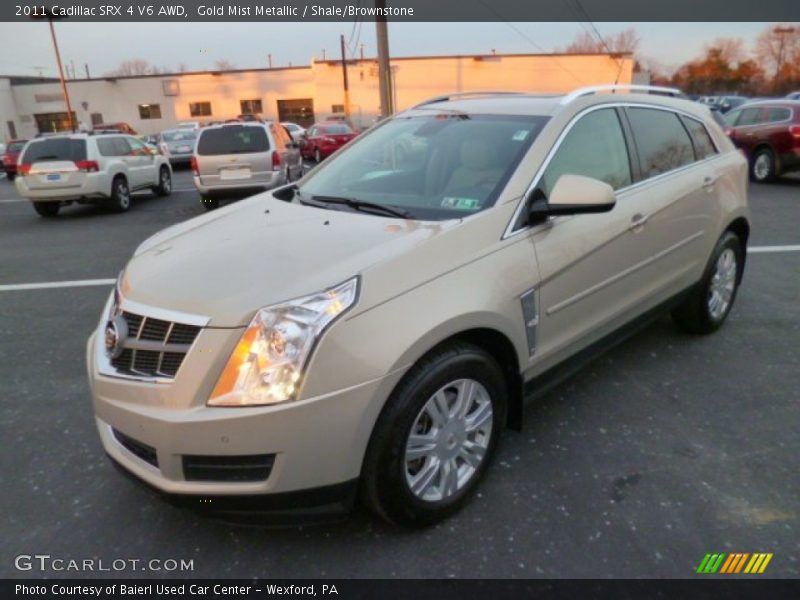 Gold Mist Metallic / Shale/Brownstone 2011 Cadillac SRX 4 V6 AWD