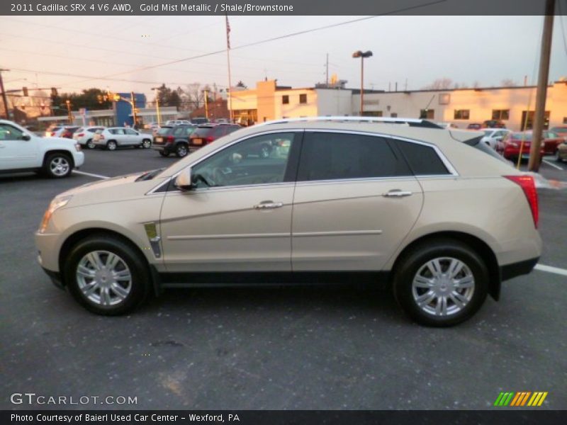 Gold Mist Metallic / Shale/Brownstone 2011 Cadillac SRX 4 V6 AWD