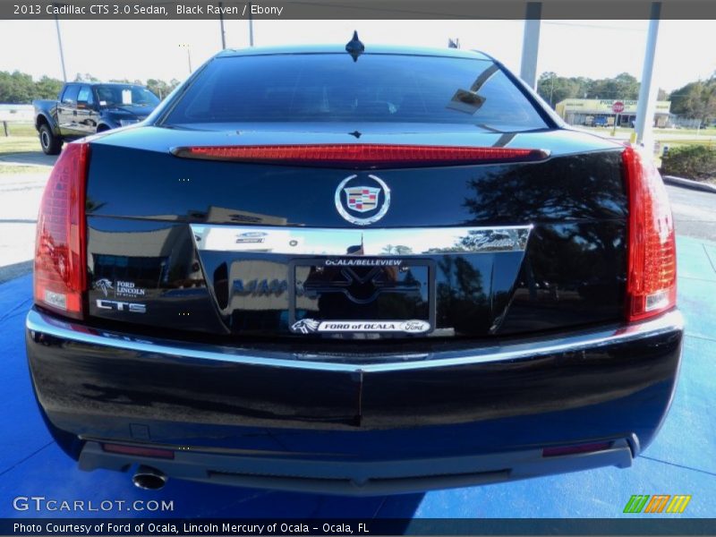Black Raven / Ebony 2013 Cadillac CTS 3.0 Sedan