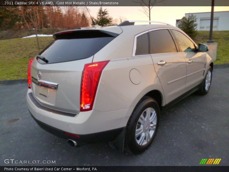 Gold Mist Metallic / Shale/Brownstone 2011 Cadillac SRX 4 V6 AWD