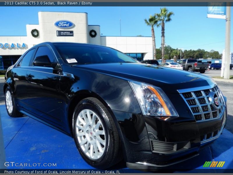 Black Raven / Ebony 2013 Cadillac CTS 3.0 Sedan
