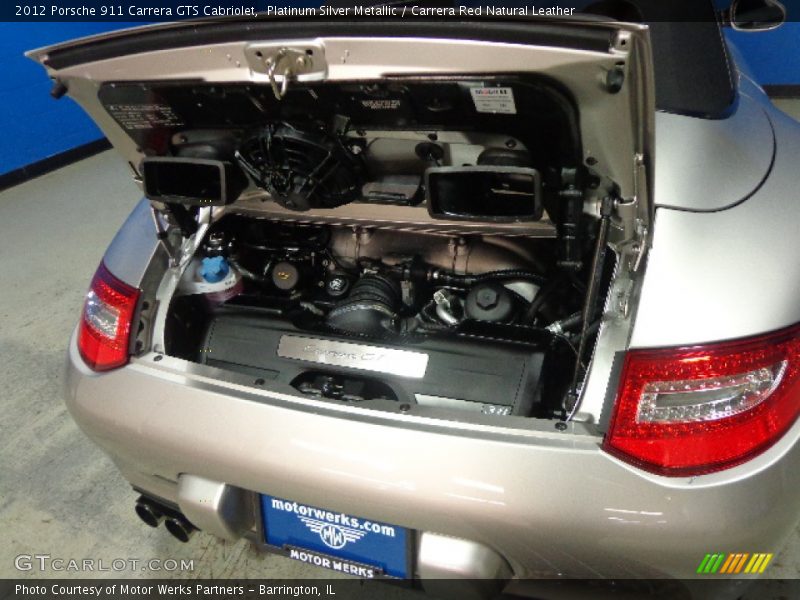 Platinum Silver Metallic / Carrera Red Natural Leather 2012 Porsche 911 Carrera GTS Cabriolet