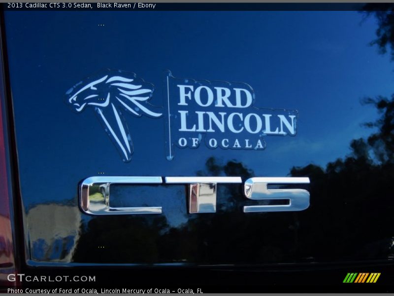 Black Raven / Ebony 2013 Cadillac CTS 3.0 Sedan