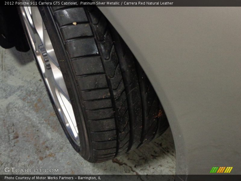 Platinum Silver Metallic / Carrera Red Natural Leather 2012 Porsche 911 Carrera GTS Cabriolet