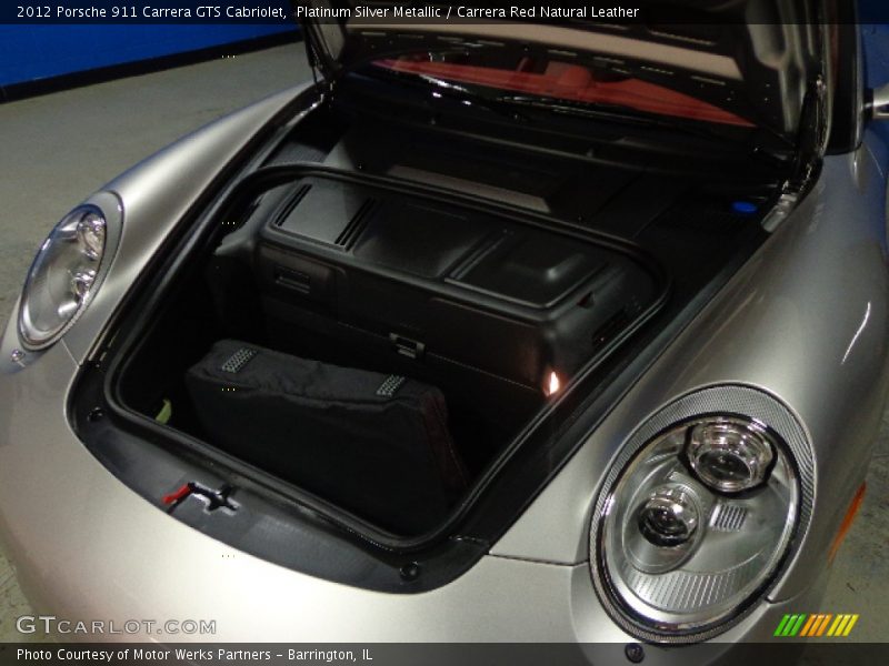 Platinum Silver Metallic / Carrera Red Natural Leather 2012 Porsche 911 Carrera GTS Cabriolet