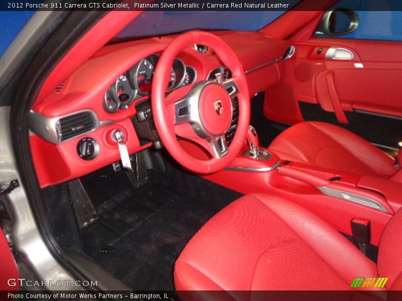 Carrera Red Natural Leather Interior - 2012 911 Carrera GTS Cabriolet 