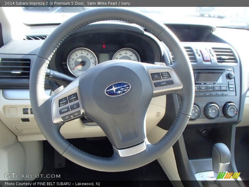 Satin White Pearl / Ivory 2014 Subaru Impreza 2.0i Premium 5 Door