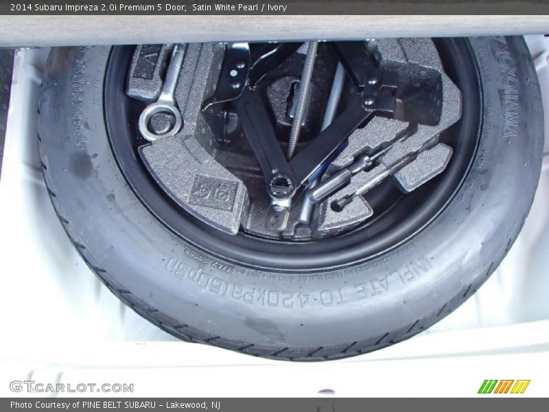 Satin White Pearl / Ivory 2014 Subaru Impreza 2.0i Premium 5 Door
