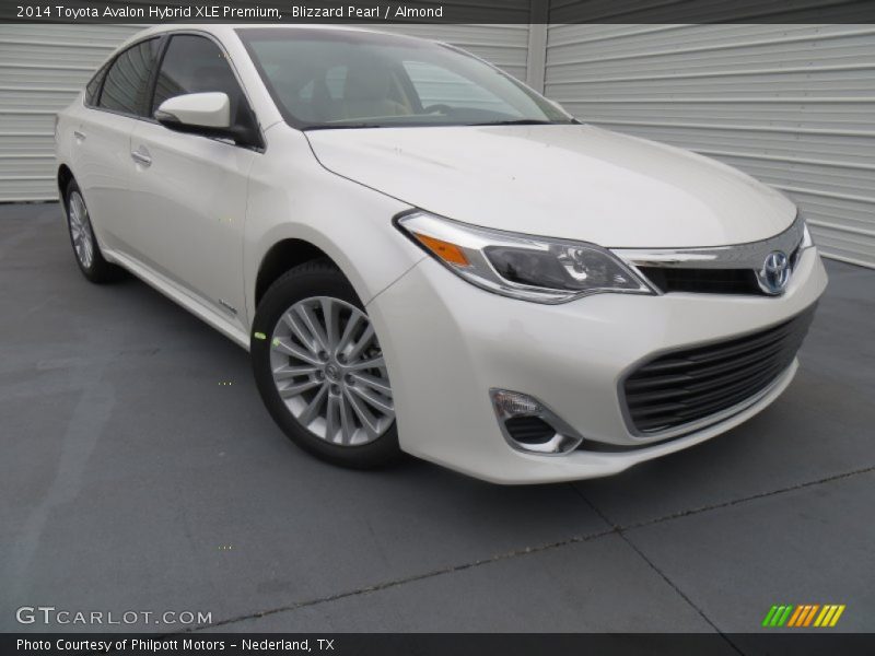 Blizzard Pearl / Almond 2014 Toyota Avalon Hybrid XLE Premium